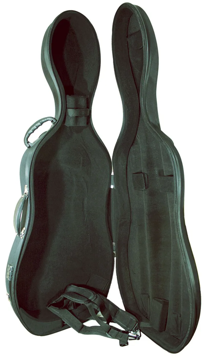 Hidersine ABS Cello Case - Black 2 Hidersine ABS Cello Case - Black - Image 2
