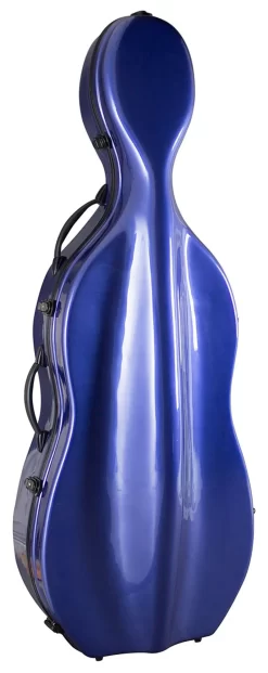 Hidersine Fibreglass Cello Case - Blue