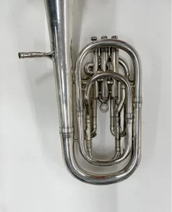 Secondhand Boosey And Hawkes Round Stamp Baritone Horn -Musical Instruments Sale HOUGH BARI 4
