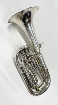 Secondhand Boosey And Hawkes Round Stamp Baritone Horn -Musical Instruments Sale HOUGH BARI 6