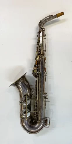 Vintage Boosey And Hawkes Imperial Alto Saxophone - Silverplated -Musical Instruments Sale IMPERIAL ALTO 1