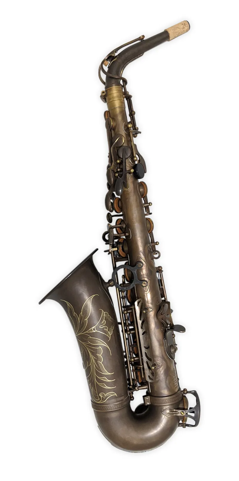 Hanson Series VIII Alto Saxophone Hand Rubbed Raw Brass 2 Hanson Series VIII Alto Saxophone Hand Rubbed Raw Brass - Image 2