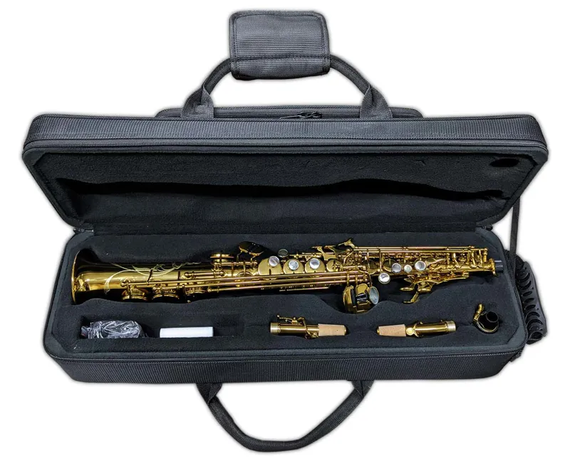 Hanson LX Soprano Saxophone In Deep Gold Lacquer 1 Hanson LX Soprano Saxophone In Deep Gold Lacquer