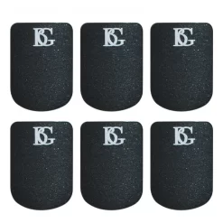 BG A10S Small Black 0.8mm Sax And Clar Mouthpiece Cushion - 6 Pack