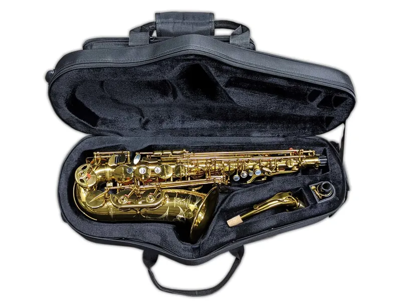 Hanson Series VIII Alto Saxophone Hand Rubbed Raw Brass 3 Hanson Series VIII Alto Saxophone Hand Rubbed Raw Brass - Image 3