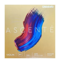 DAddario Ascente Violin Medium String Set - 4/4 Size