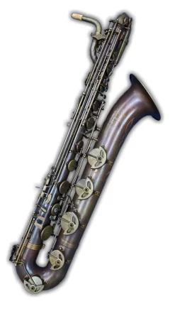 Hanson Series VIII Baritone Saxophone Hand Rubbed Raw Brass