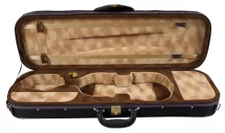 Hidersine Pianura Oblong Violin Case Black - 4/4 Size