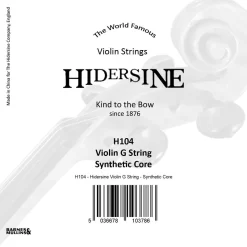 Hidersine H104 Synthetic Core Violin G String - 4/4 Size