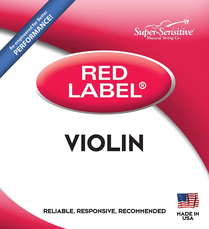 SuperSensitive Red Label Violin String Set - 4/4 Size 1 SuperSensitive Red Label Violin String Set - 4/4 Size