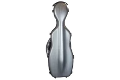 Hidersine Violin Case Polycarbonate Gourd Brushed Silver