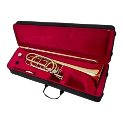 John Packer JP232 Bass Trombone - Silverplate -Musical Instruments Sale jp232 incase