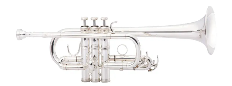John Packer JP257SW D/Eb Trumpet - Silverplate 1 John Packer JP257SW D/Eb Trumpet - Silverplate