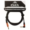 Tanglewood FX3-A 3 Metre Rubber Angled Jack Cable