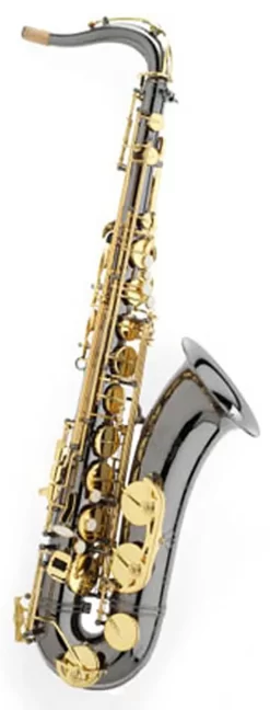 Trevor James SR Tenor Sax Outfit - Black Body With Gold Lacquer Keys