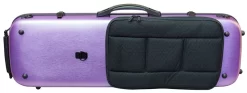 Hidersine Polycarbonate Oblong Violin Case - Brushed Purple -Musical Instruments Sale vnpc1pr 2