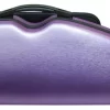 Hidersine Polycarbonate Halfmoon Violin Case - Brushed Purple