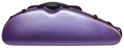Hidersine Polycarbonate Halfmoon Violin Case - Brushed Purple