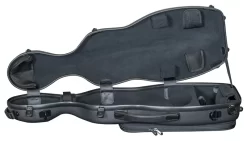 Hidersine Polycarbonate Gourd Violin Case - Carbon Fibre Effect -Musical Instruments Sale vnpc3bg 1