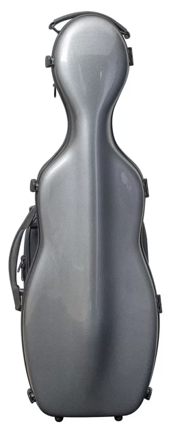 Hidersine Polycarbonate Gourd Violin Case - Carbon Fibre Effect