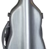 Hidersine Polycarbonate Gourd Violin Case - Brushed Silver