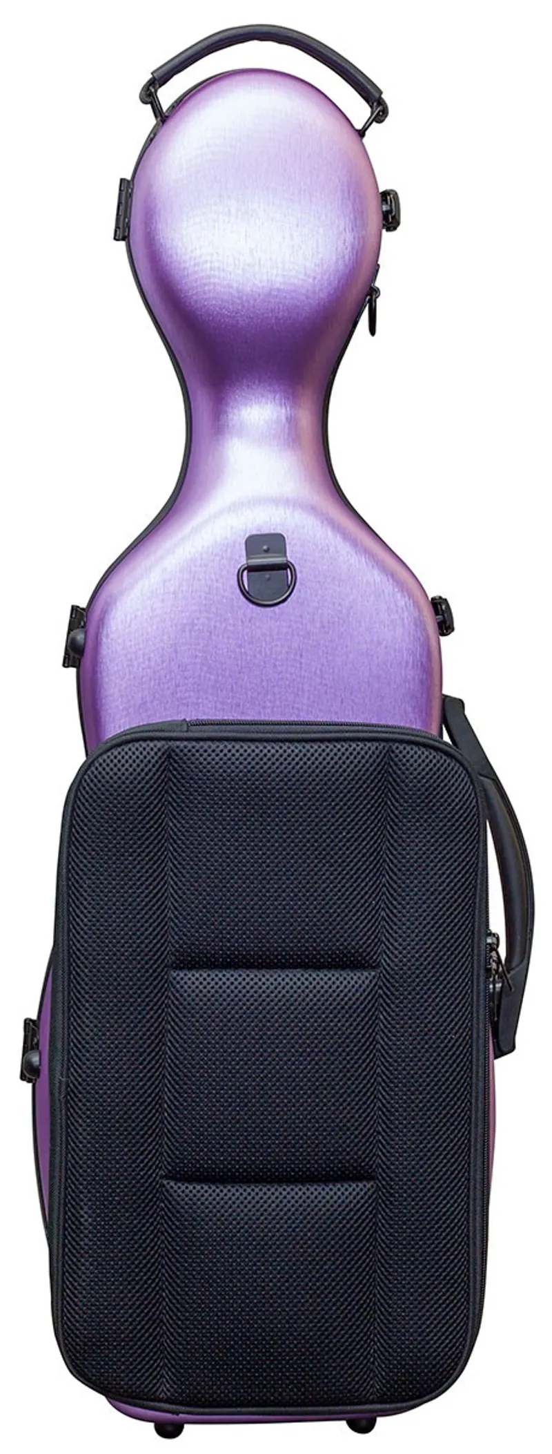 Hidersine Polycarbonate Gourd Violin Case - Brushed Purple 2 Hidersine Polycarbonate Gourd Violin Case - Brushed Purple - Image 2