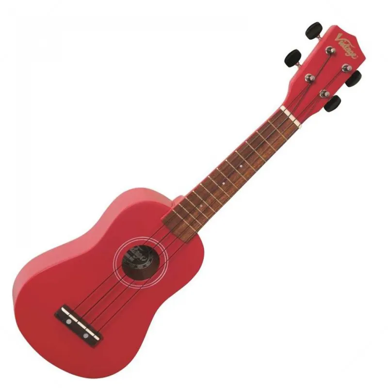 Vintage Soprano Ukulele - Satin Red 1 Vintage Soprano Ukulele - Satin Red